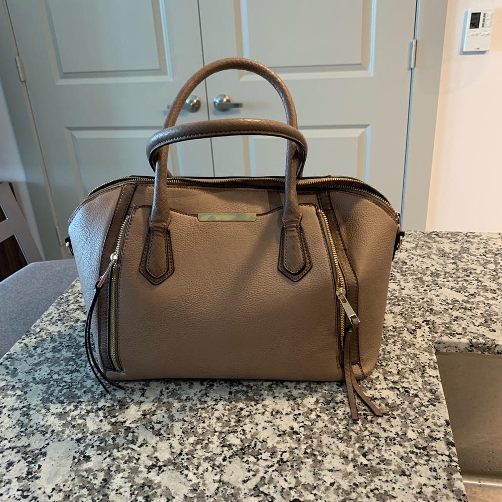 Taupe Brown Medium Tote Bag